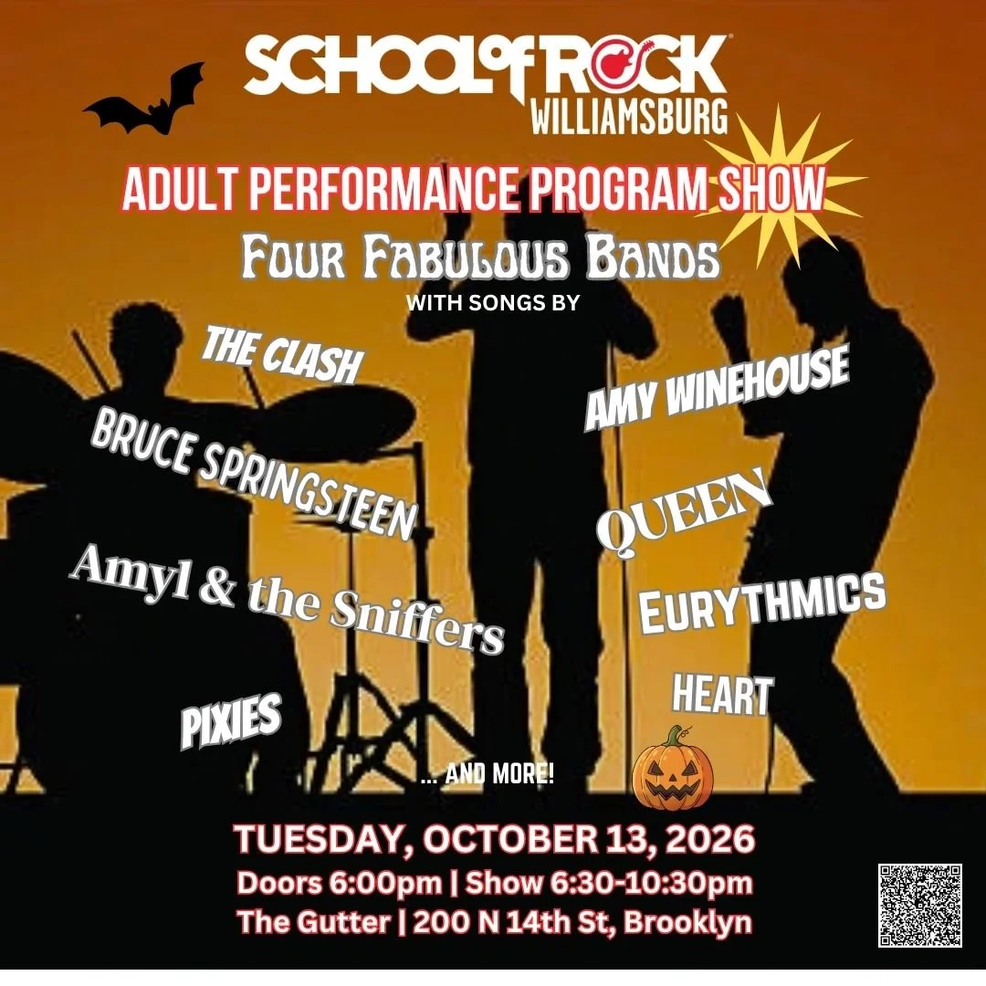 OWL PRESENTS! School of Rock Williamsburg Adult Performance Show!