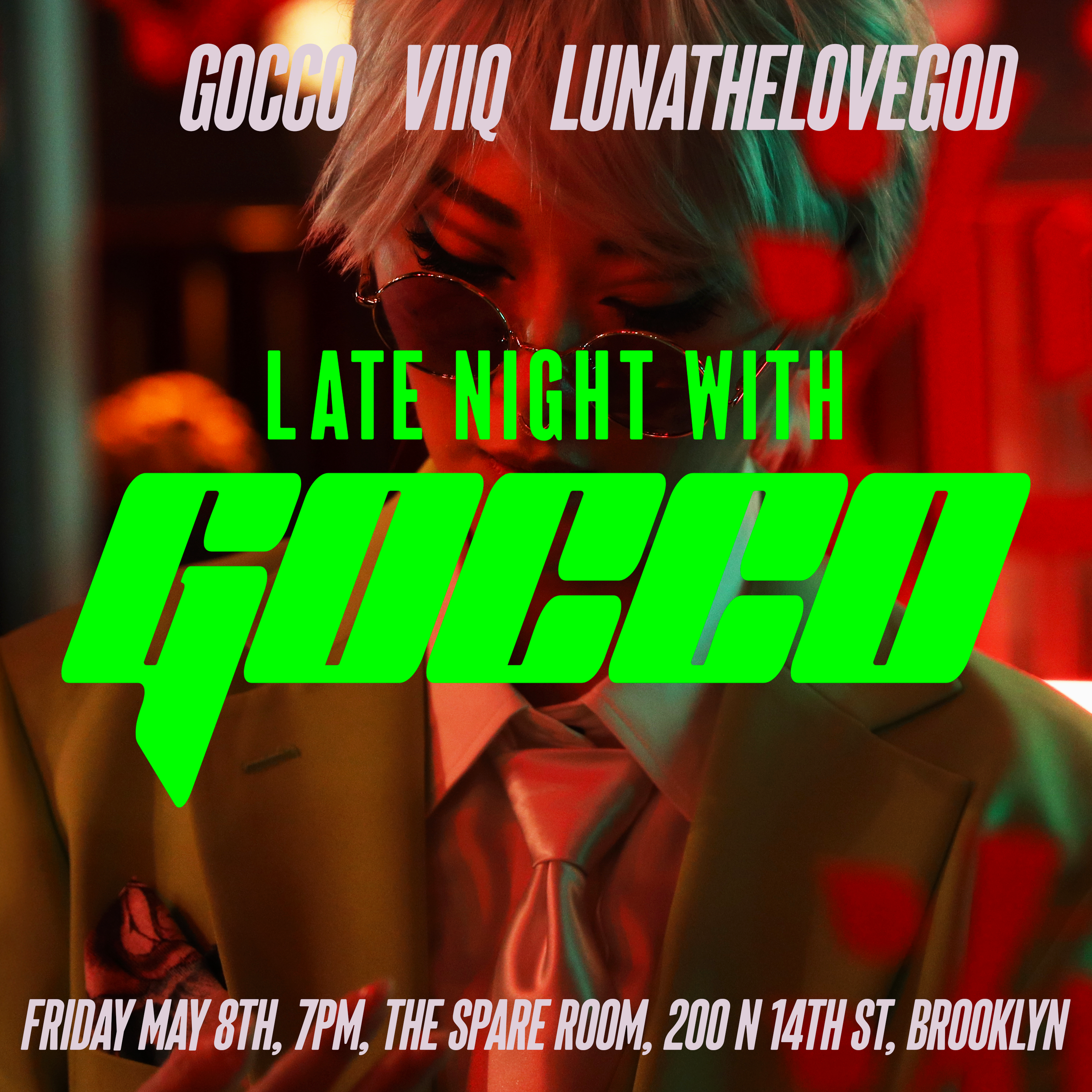 LIVE SHOW! LUNATHELOVEGOD, VIIQ, GOCCO