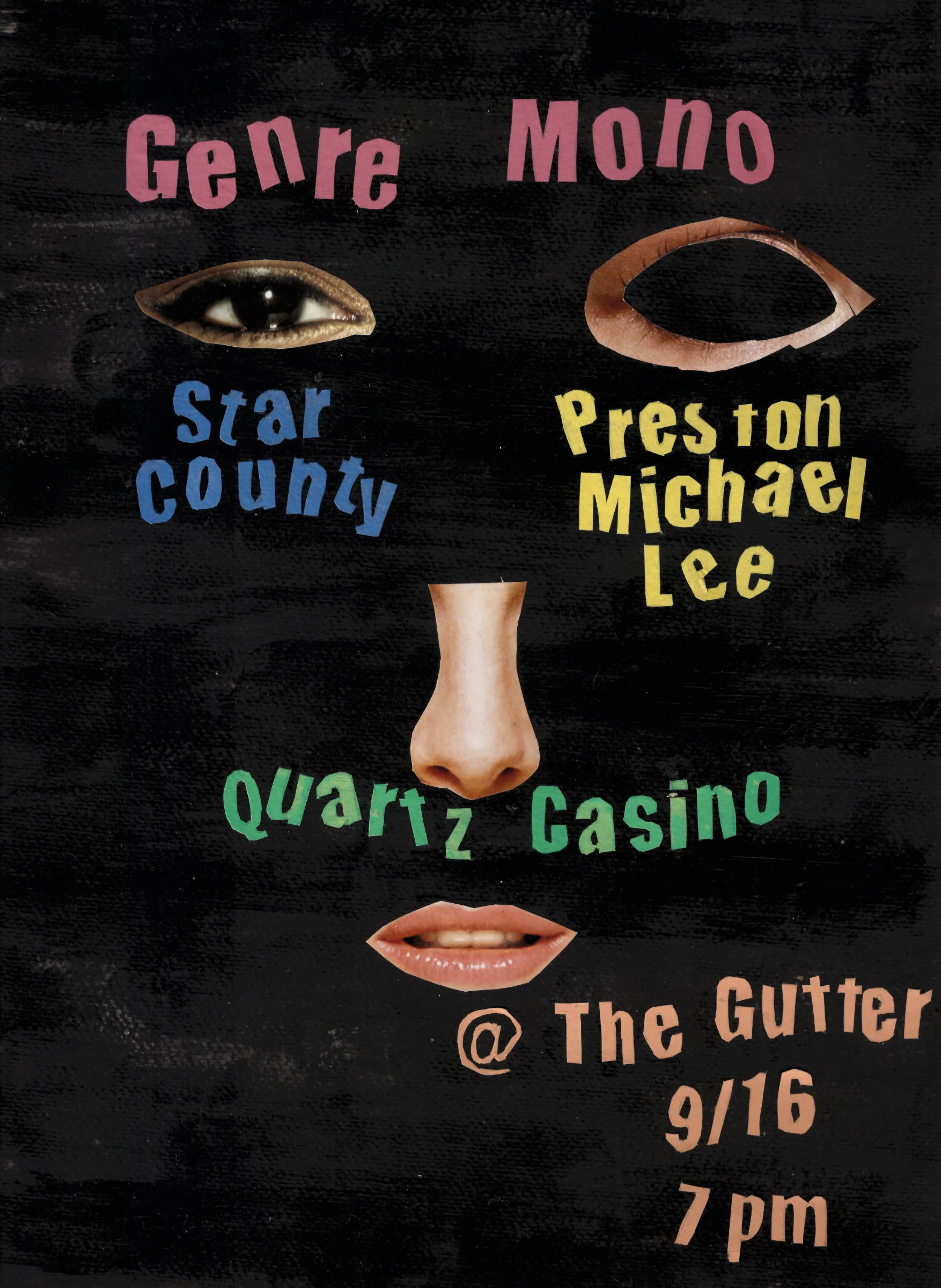 OWL PRESENTS! Genre Mono, Star County, Preston Michael Lee, Quartz Casino