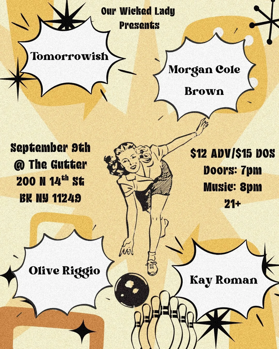OWL PRESENTS! Tomorrowish, Morgan Cole Brown, Kay Roman, Olive Riggio