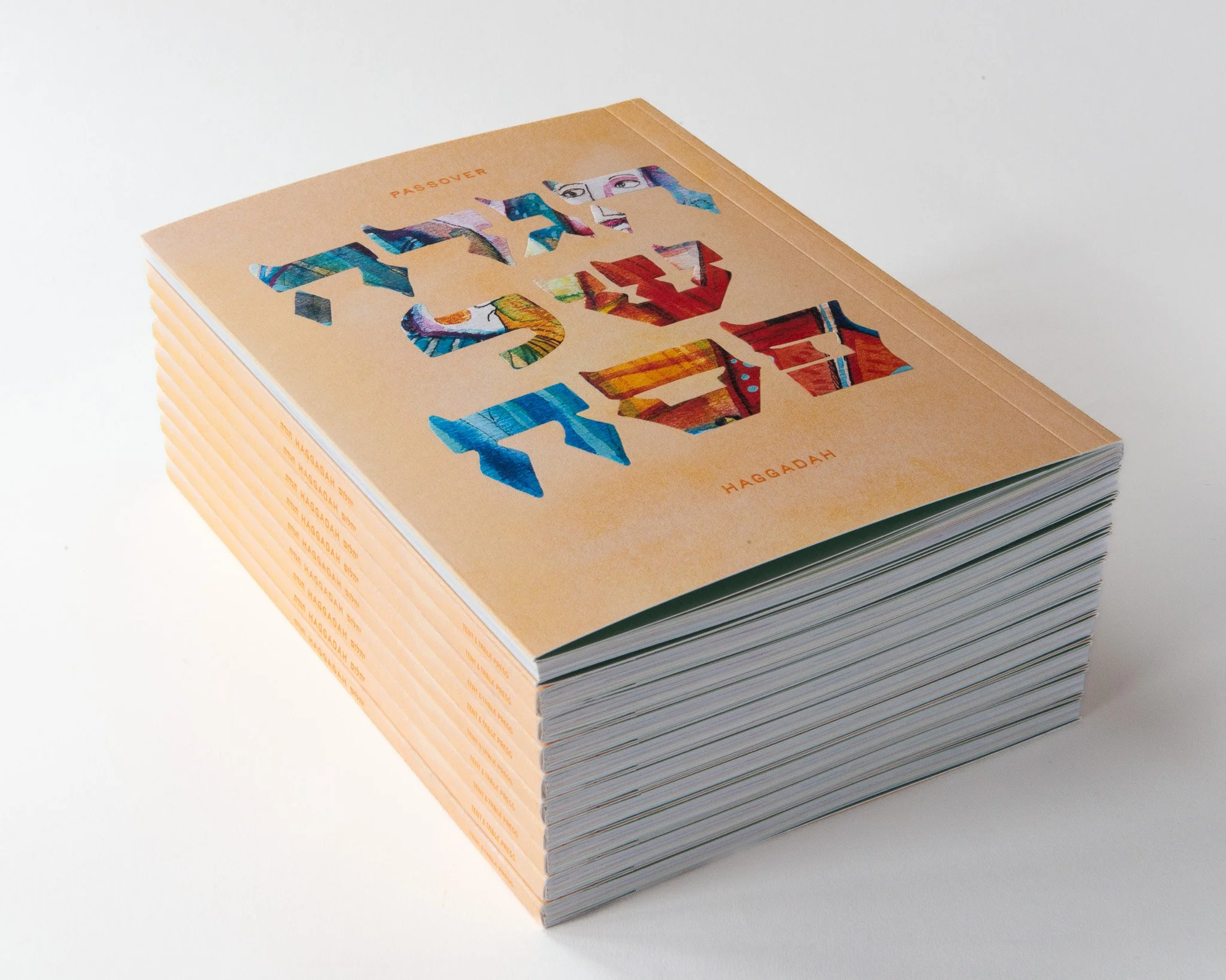 This is the cover of a new concise, modern and engaging Haggadah.  It shows artisan and heirloom quality features