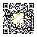 QR code with a yellow arrow symbol in the center