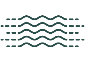 Abstract graphic of wavy water lines.