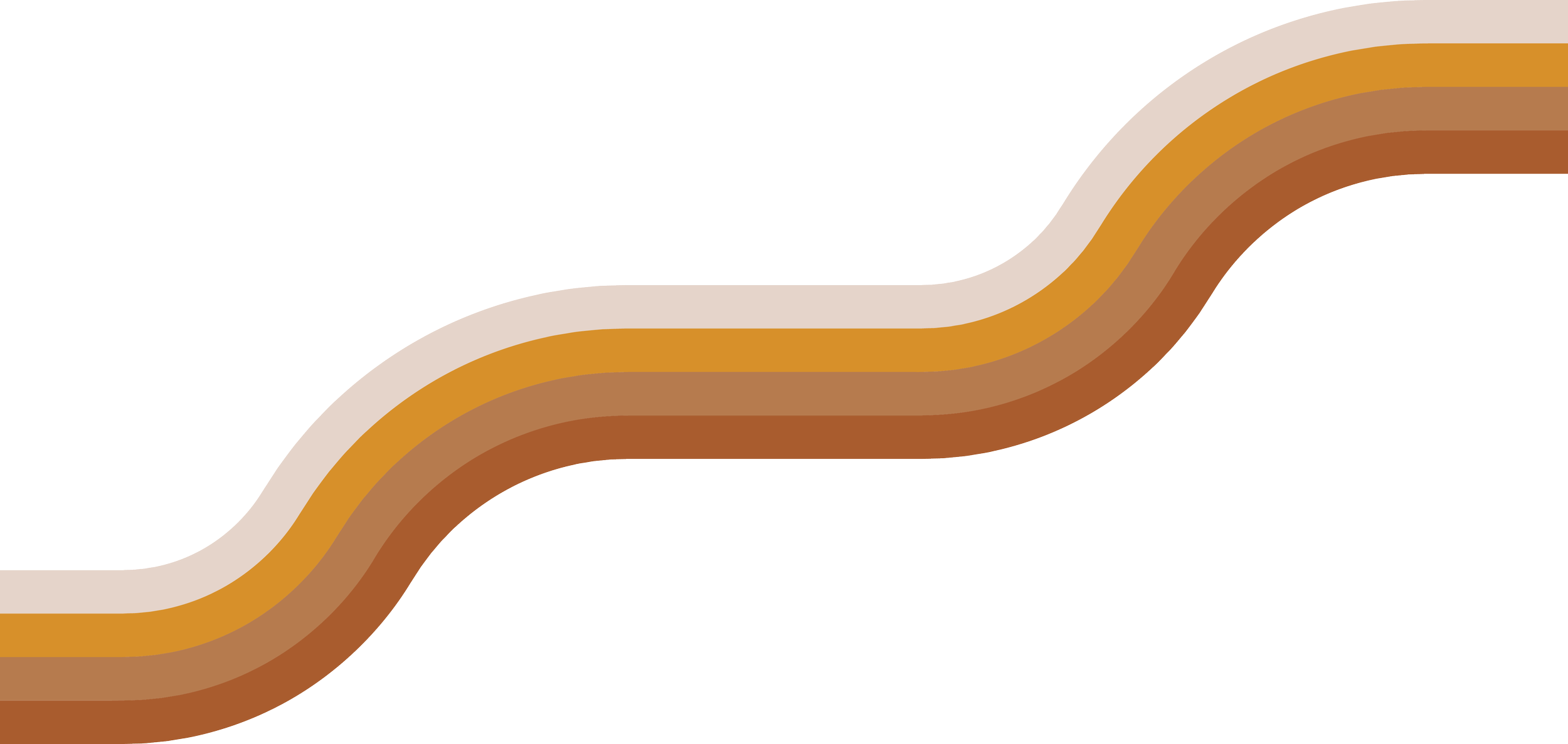 Decorative Ginkgo Way wavy stripes