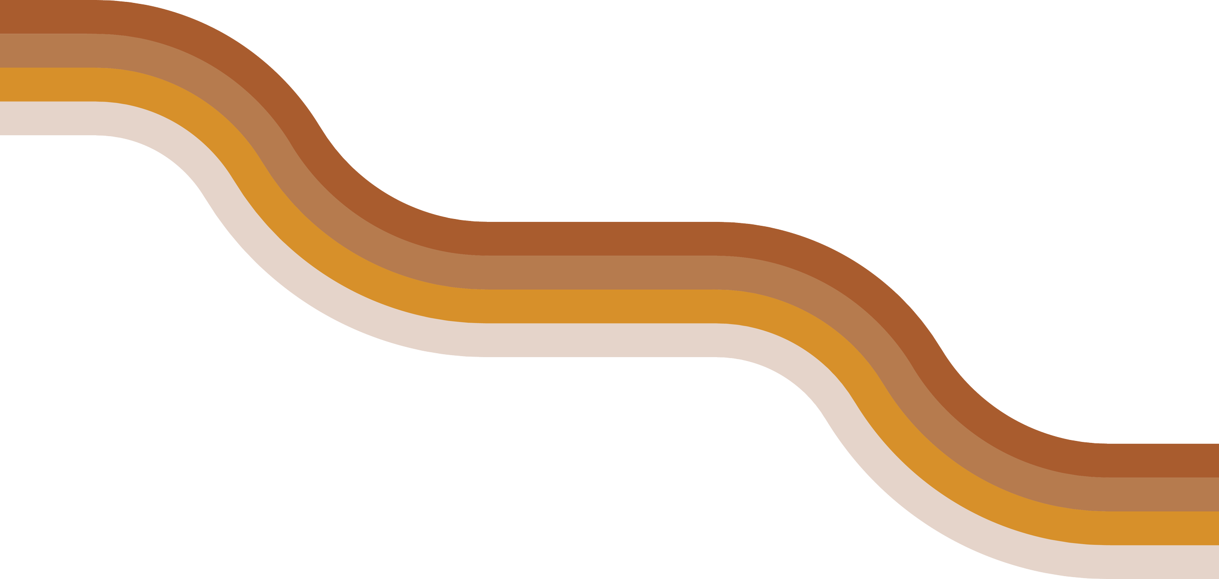 Decorative Ginkgo Way colored stripe