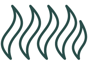 Stylized flames icon