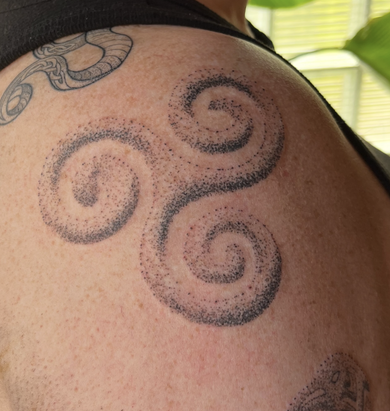 Hand Poked Celtic Tattoo Cincinnati Ohio 
