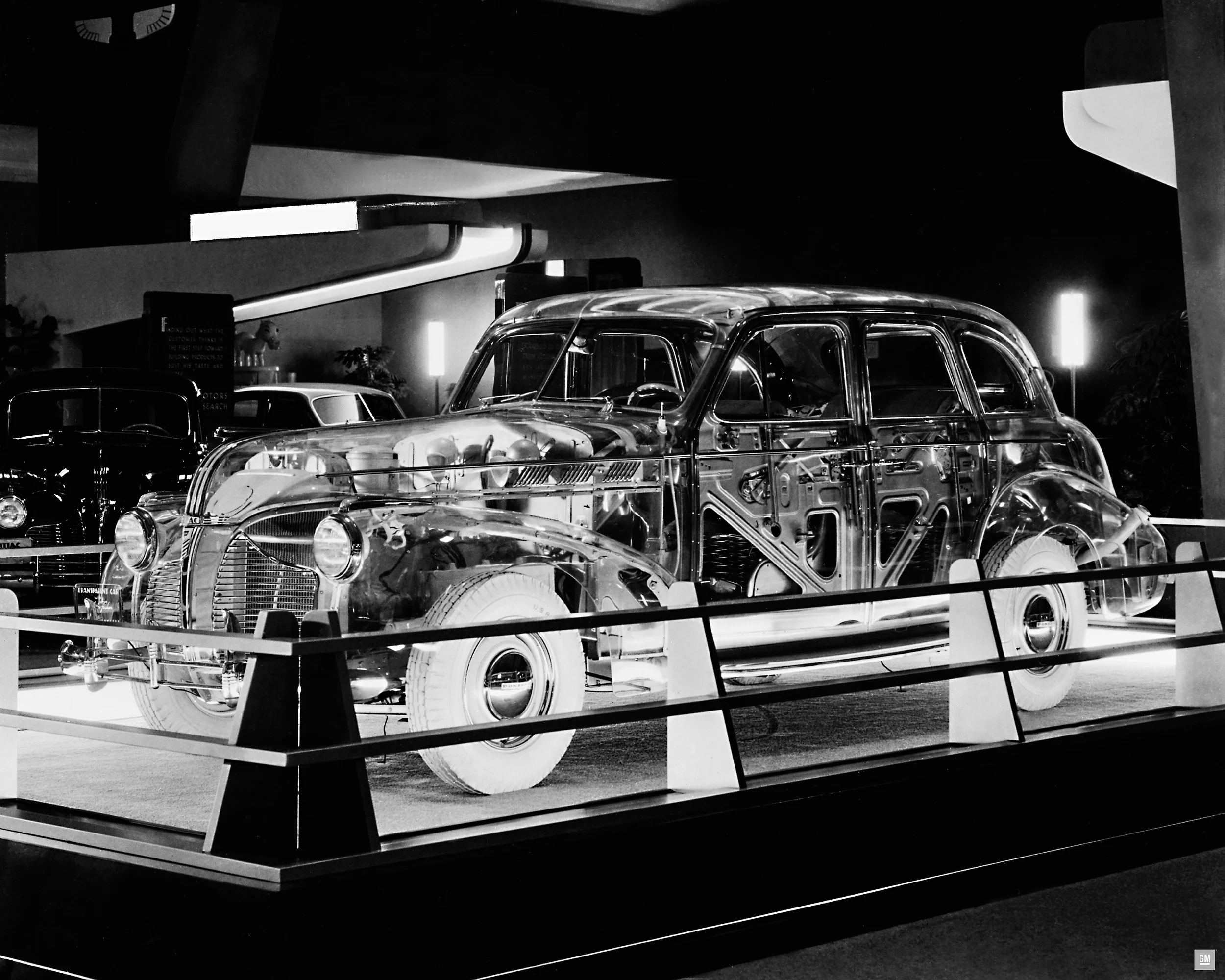 View of General Motors, the transparent Pontiac Ghost Car in 1939