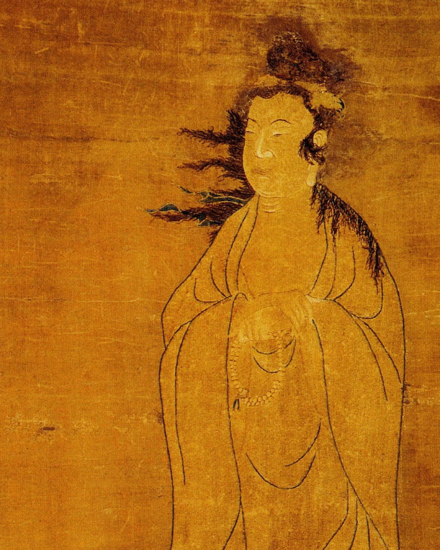 "We know from surviving objects and textual sources that hair for embroidery was painfully plucked from the root, rather than cut with scissors. Religiously sanctified suffering is a phenomenon found across cultures, often serving to increase pr