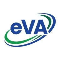 eVA logo with blue and green swoosh design