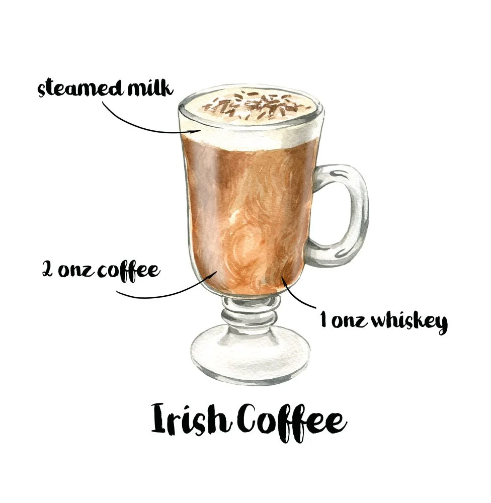 Coffee menu illustrations for Cool Hope