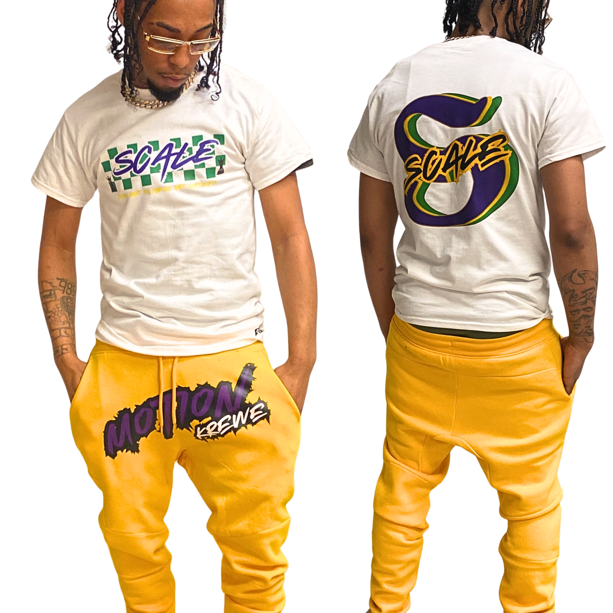 YELLOW MOTION JOGGER SET