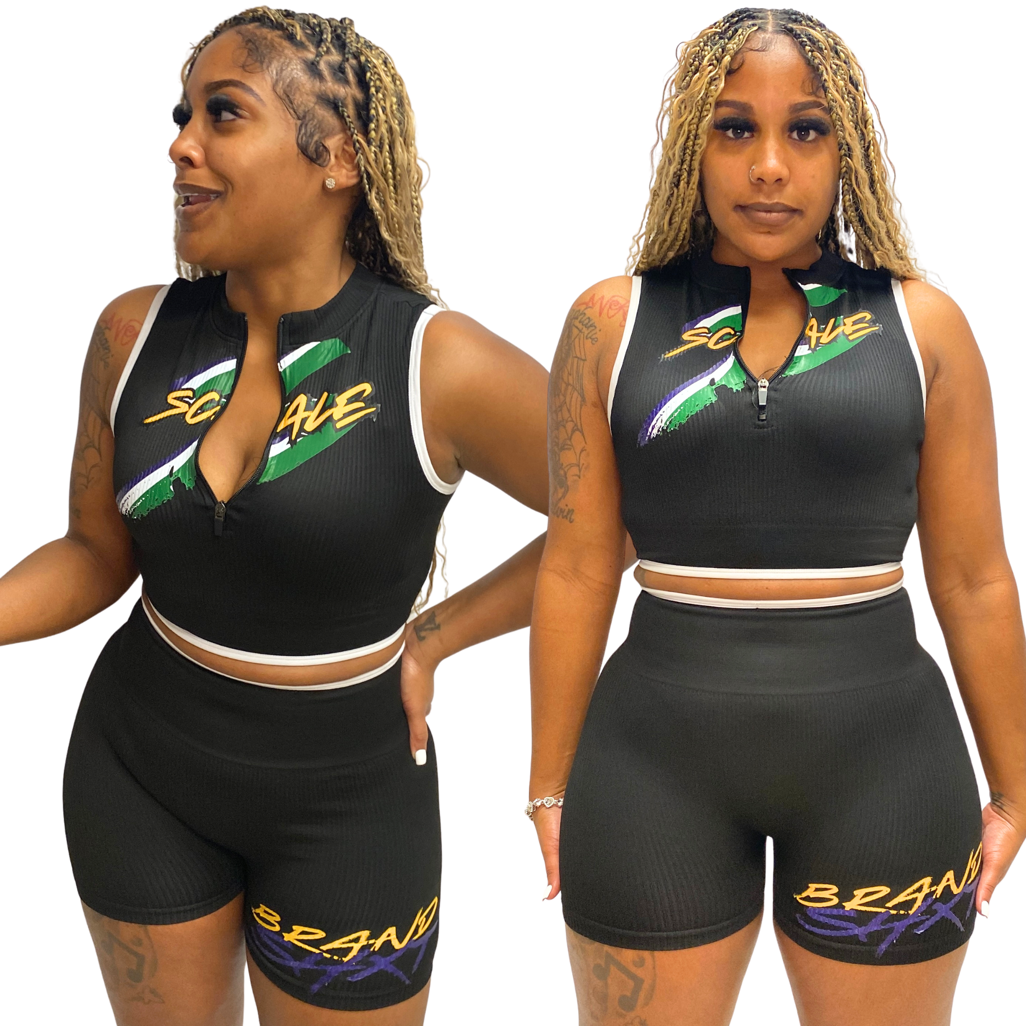 SCALE BADDIE SHORT SET