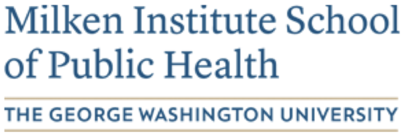 Logo of Milken Institute School of Public Health at George Washington University.