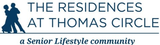 Logo for The Residences at Thomas Circle, a senior lifestyle community.
