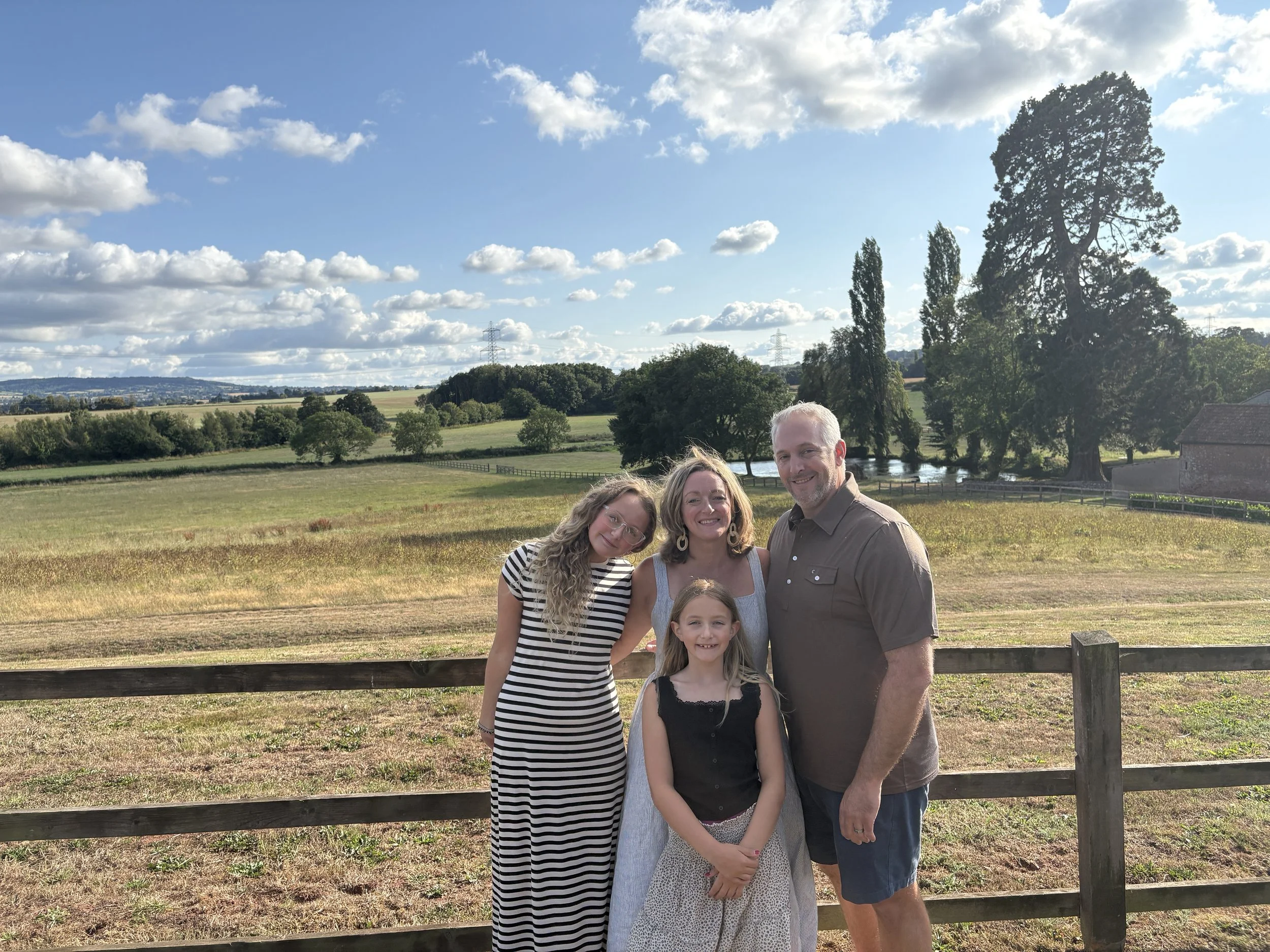 Our family using points and miles to travel to Taunton, England and enjoy the beautiful countryside