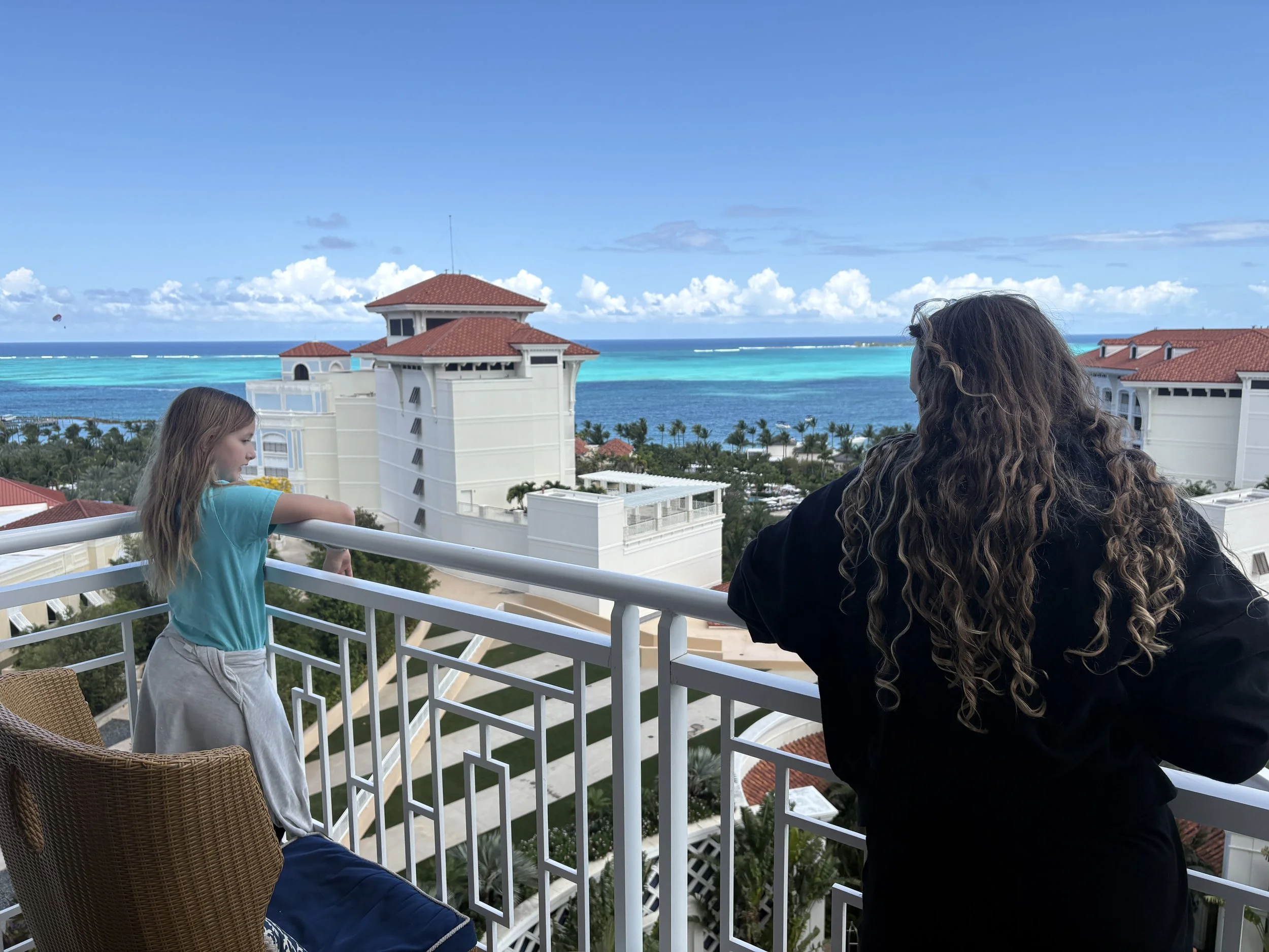 Our family using points to pay for a hotel