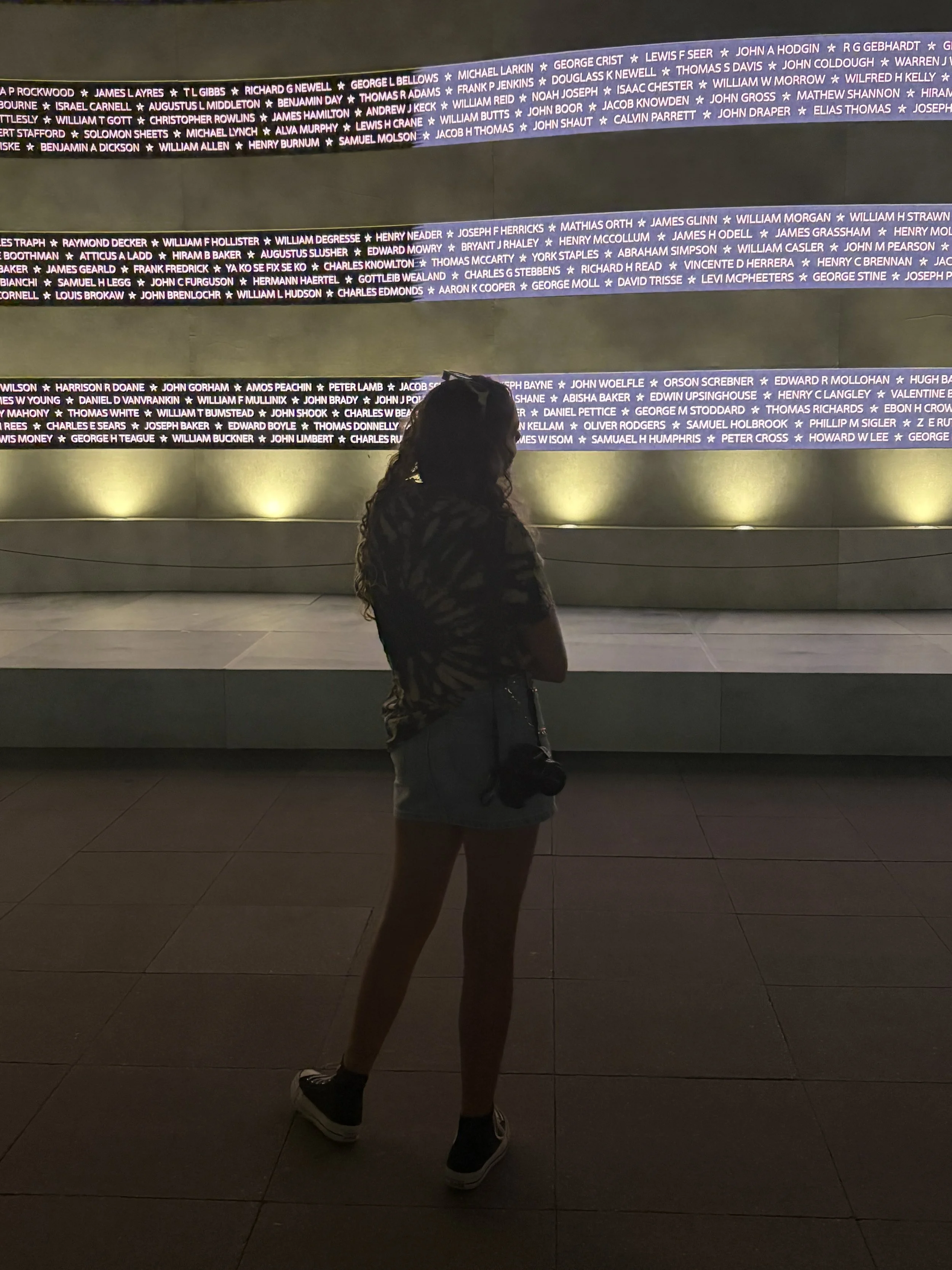 Washington D. C. Family Three Day Itinerary Veteran's Memorial Night Time Monument Tour