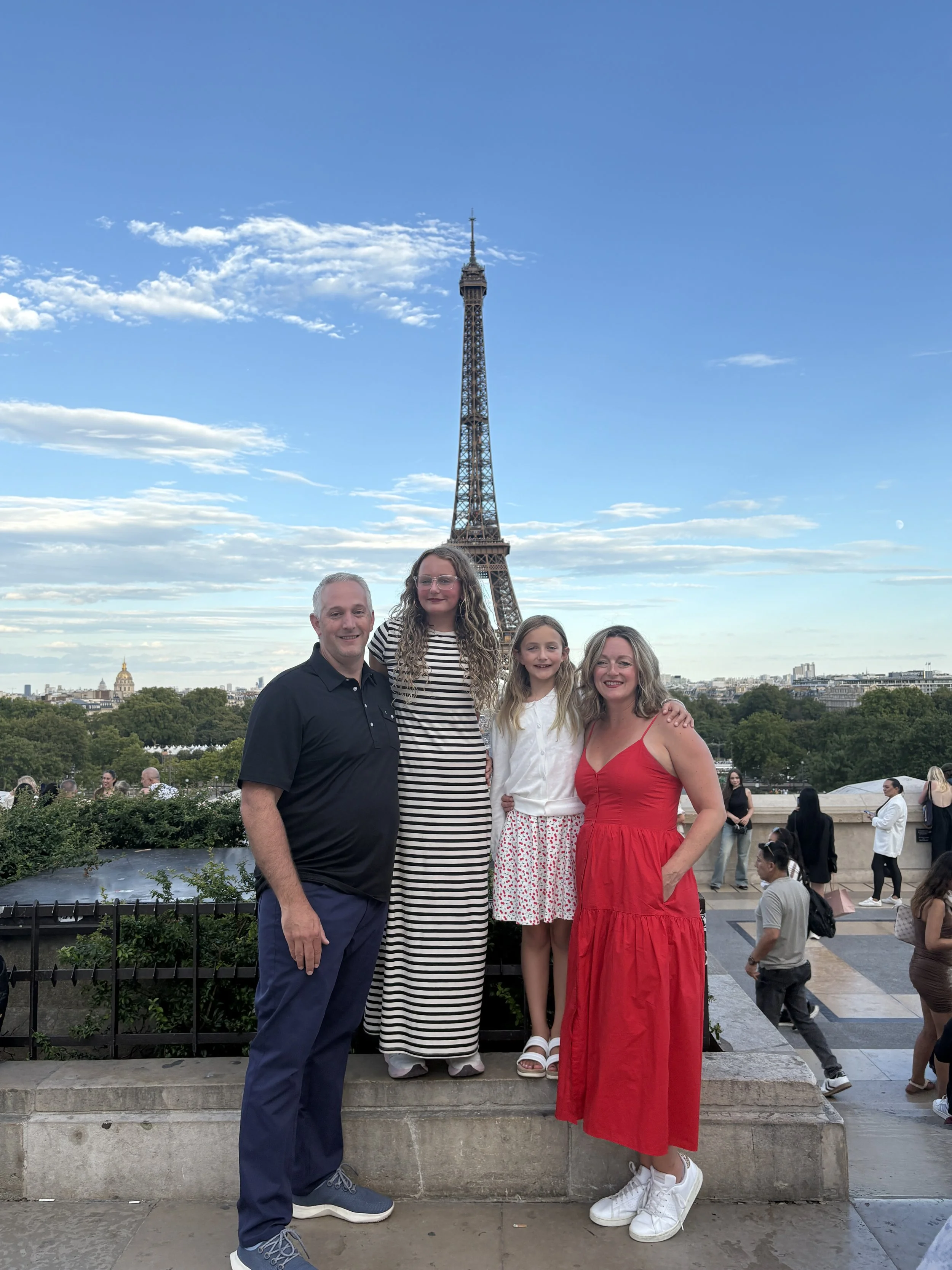 Eiffel Tower Paris, France Family of Four