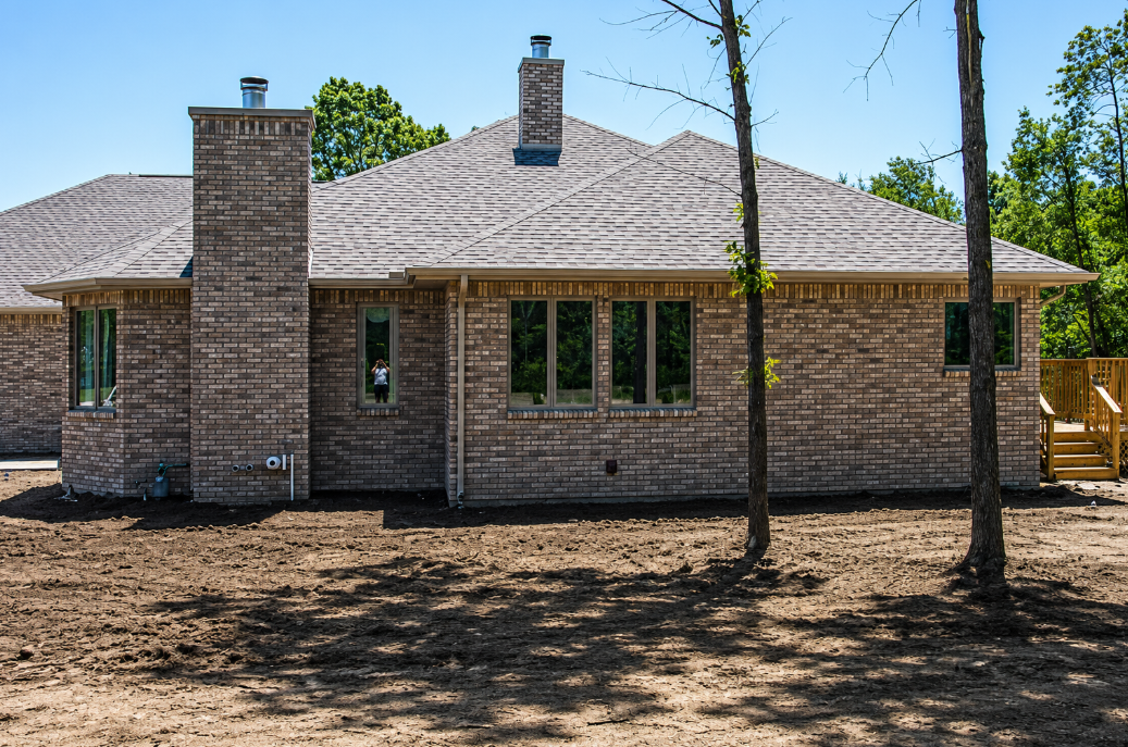 Before Adding Sod and Landscaping