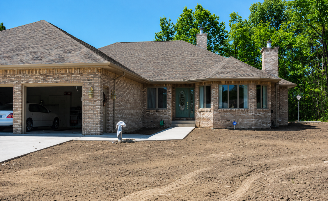 Before Adding Sod and Landscaping