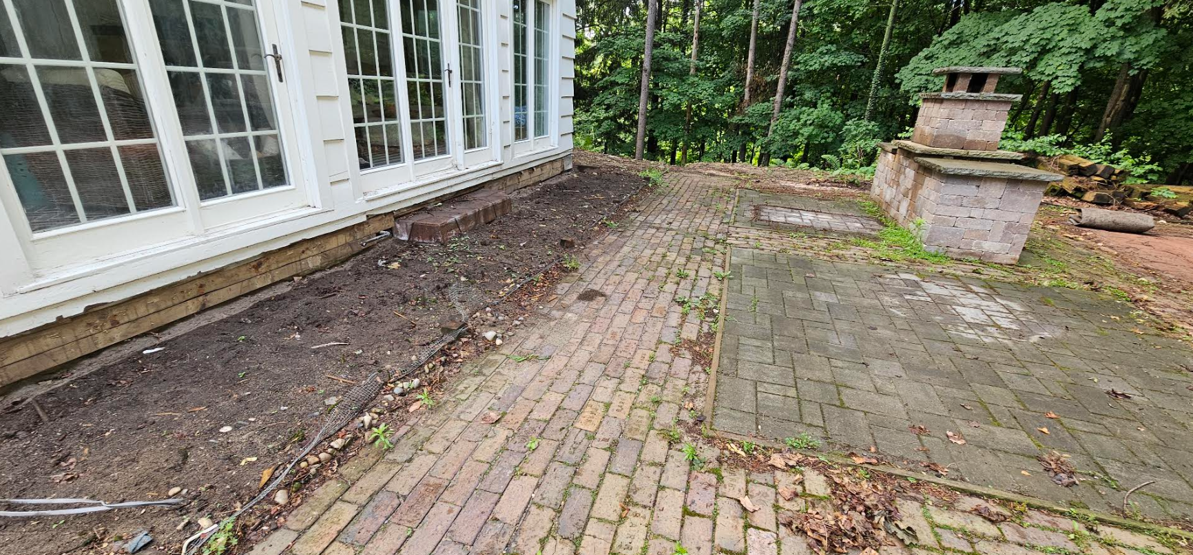 Before Patio and Fireplace Remodel