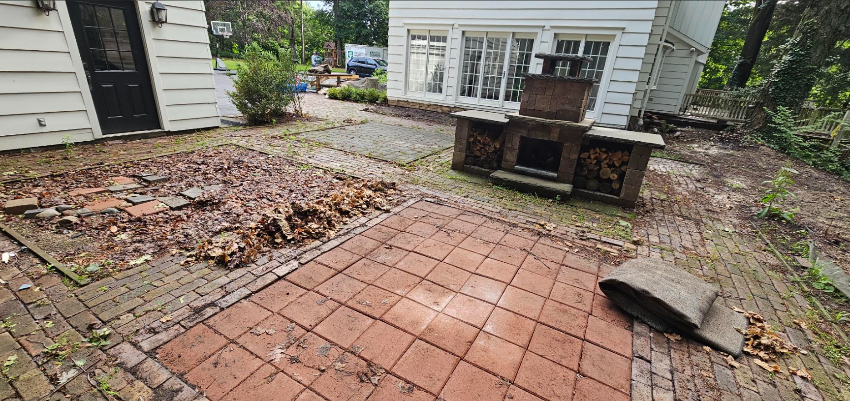 Before Patio and Fireplace Remodel