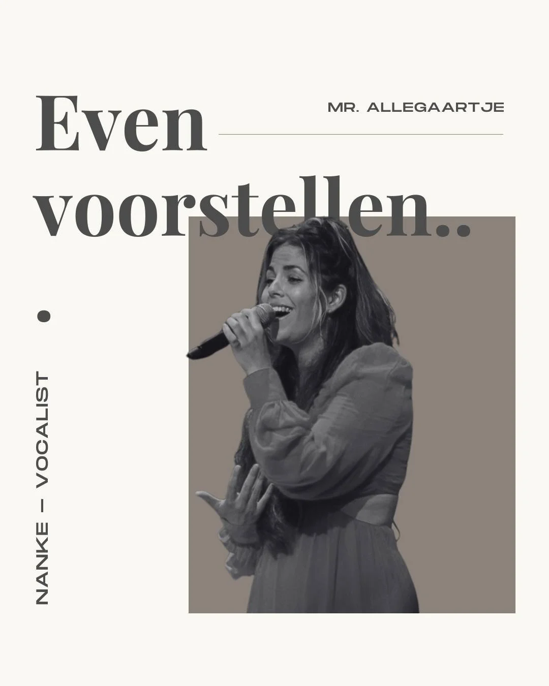Maak kennis met onze nieuwste zangeres!🎤
Hi! Ik ben Nanke, zangeres in hart en nieren. Sinds m&rsquo;n derde zing ik al de hele dag door, en als tiener stond ik op elk podium dat ik kon vinden. Sinds mijn opleiding aan het conservatorium in Utrecht,