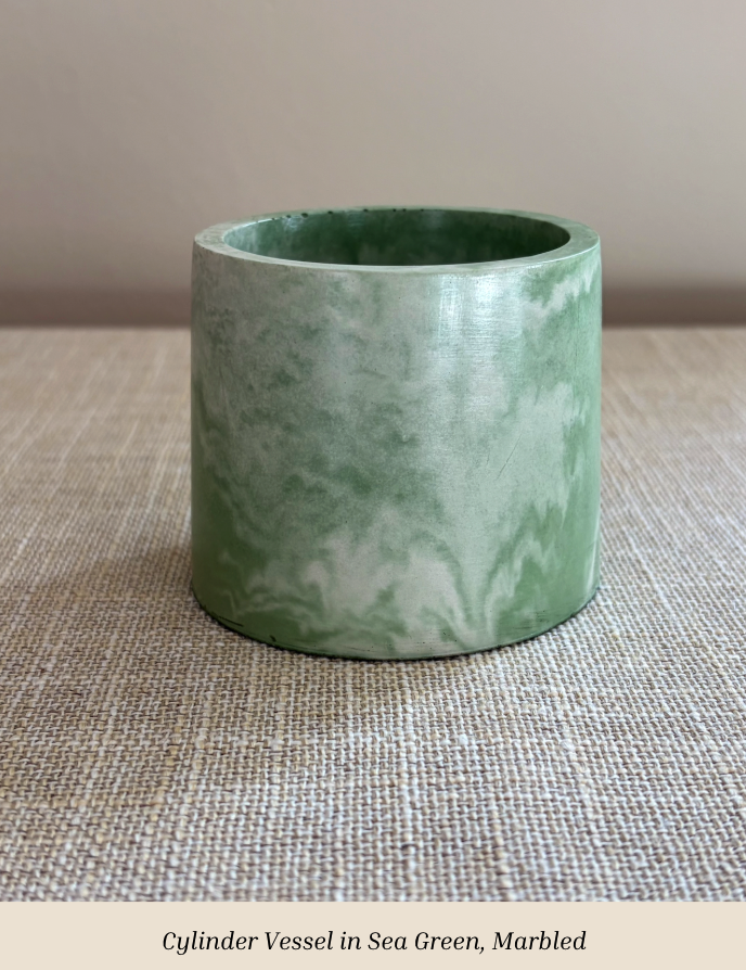 Cylinder Vessel in Sea Green Marbled.png