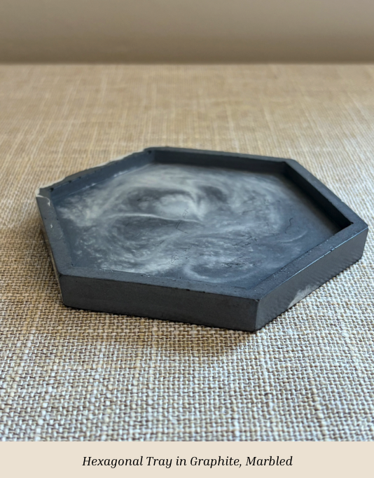 Hexagonal Tray Graphite Marbled.png