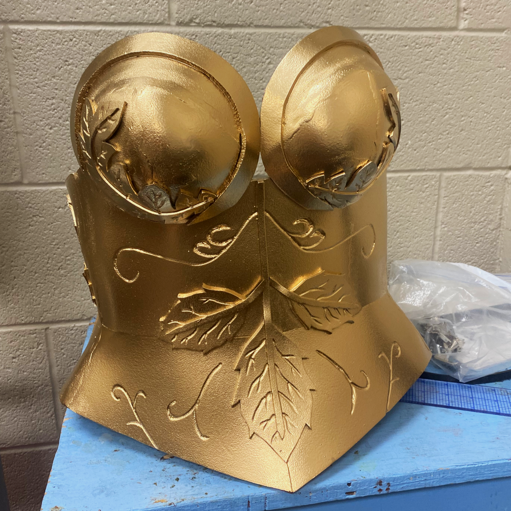 Armor with EVA foam.