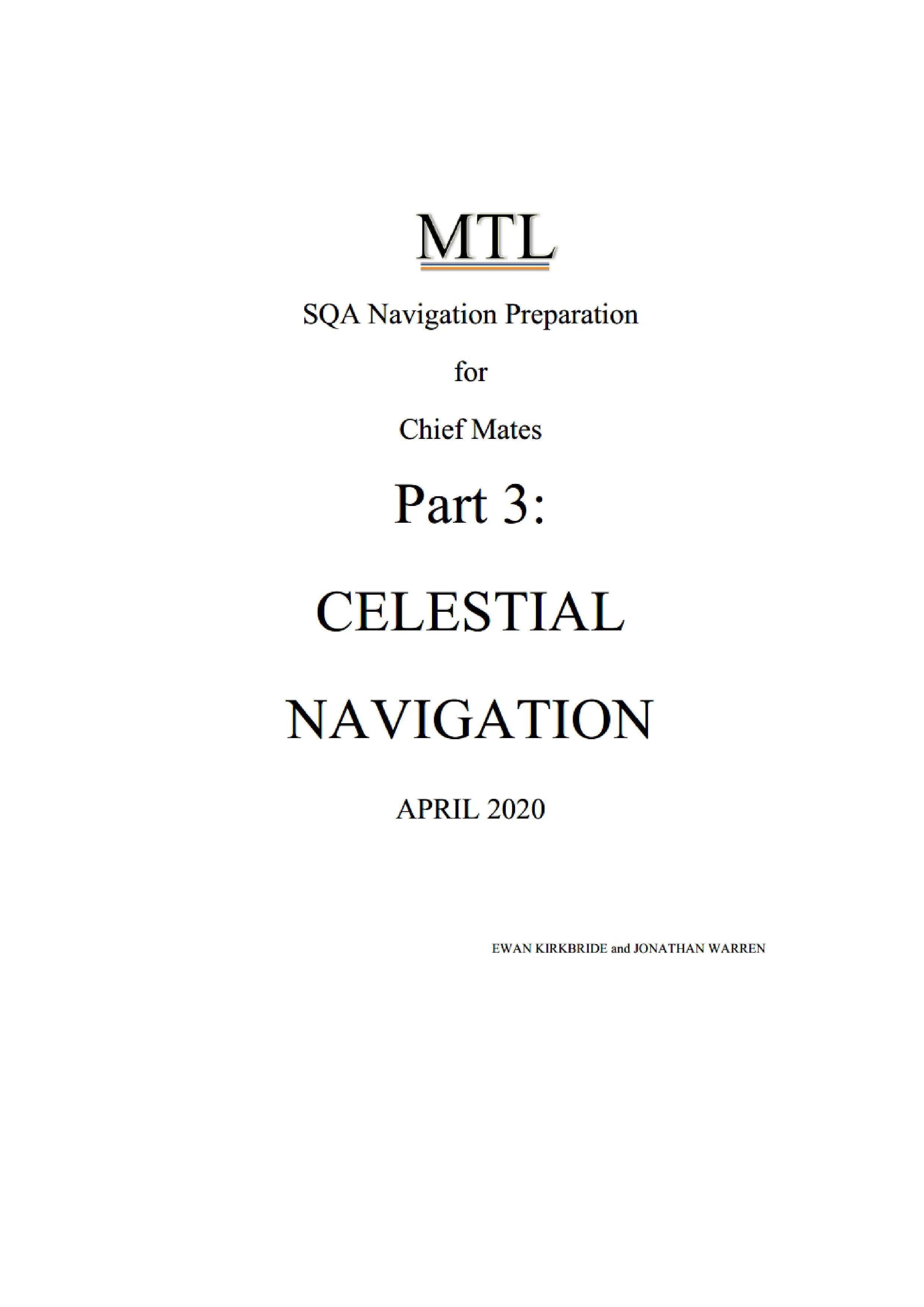 CM CELESTIAL NAV NOTES