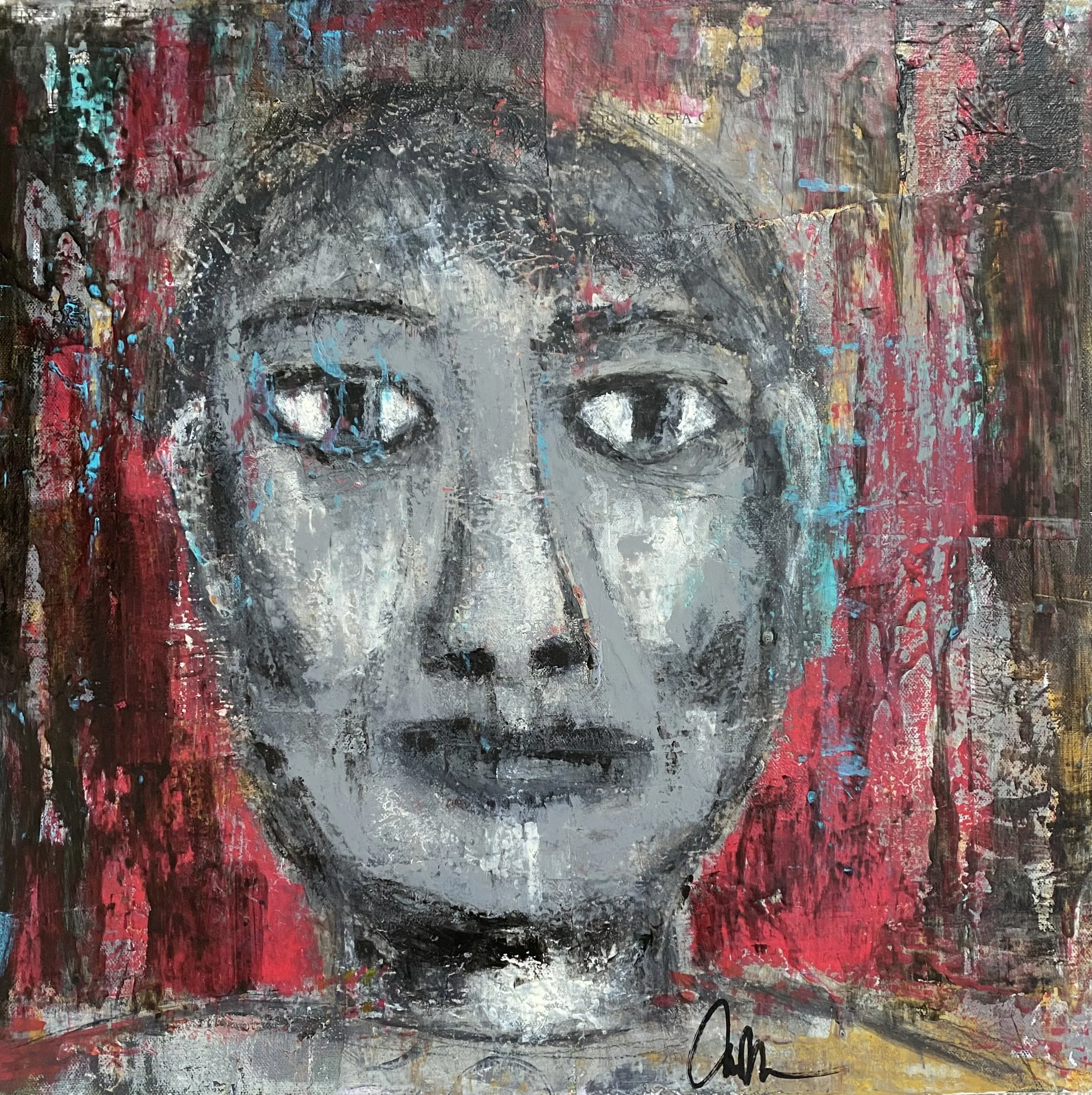 BEFORE AND AFTER 20” x 20”x1.5” mixed media on gallery-wrapped canvas. 

$800.00 