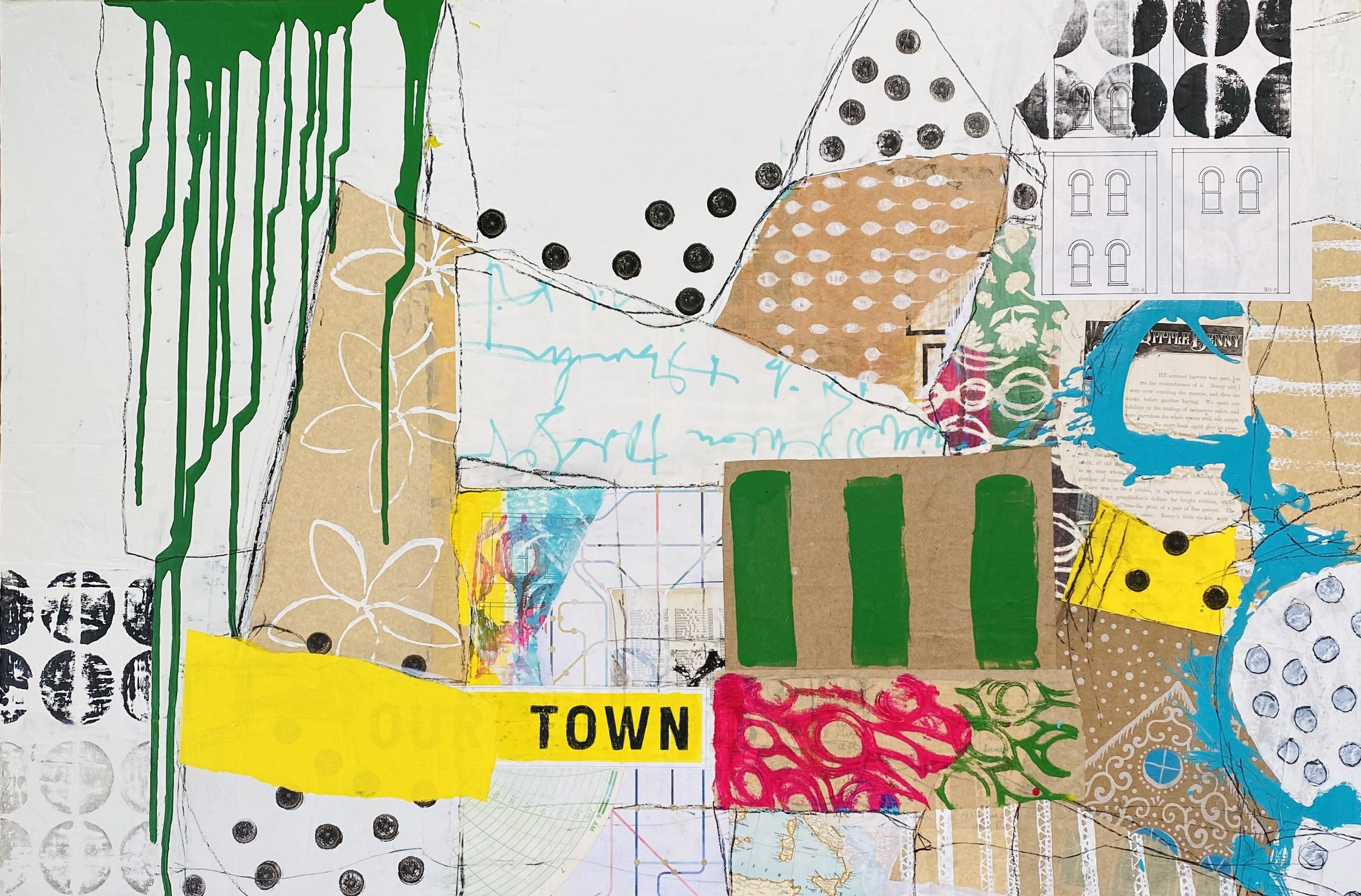 House on the Hill 
24” x 36” x 1.5” mixed media on gallery-wrapped canvas.

$1200.00