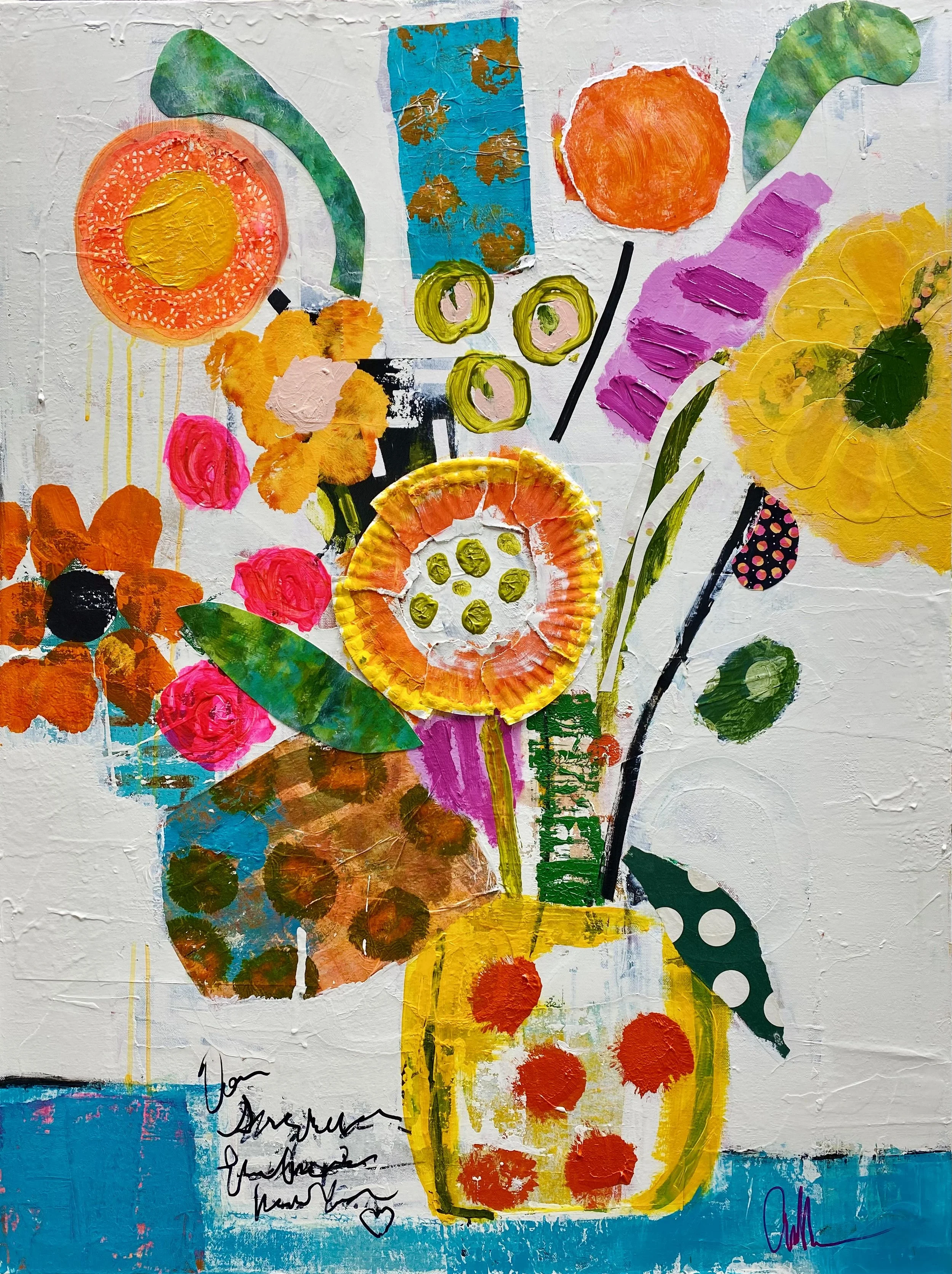 Next To the Note On the Table
40” x 30” x 1.5” mixed media on gallery-wrapped canvas.

$1300.00