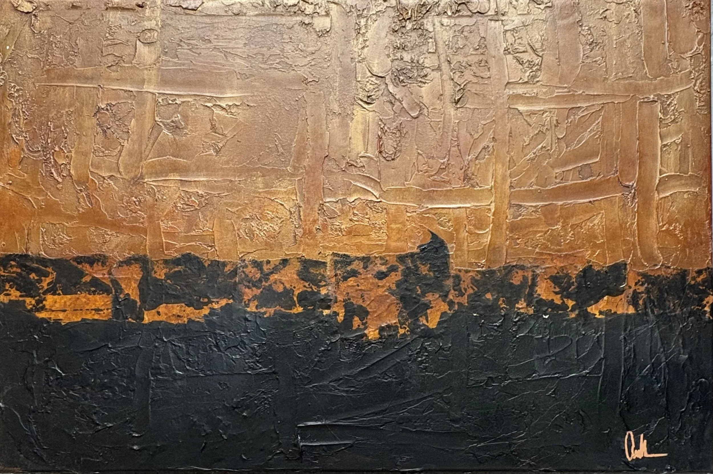 Copperhead Road 24x36, mixed media on gallery wrapped canvas $500