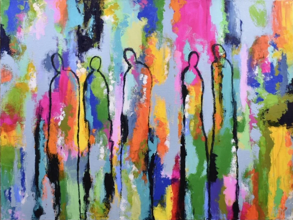 The Ties That Bind
36” x 48”x1.5” acrylic on gallery-wrapped canvas. 

$1500.00