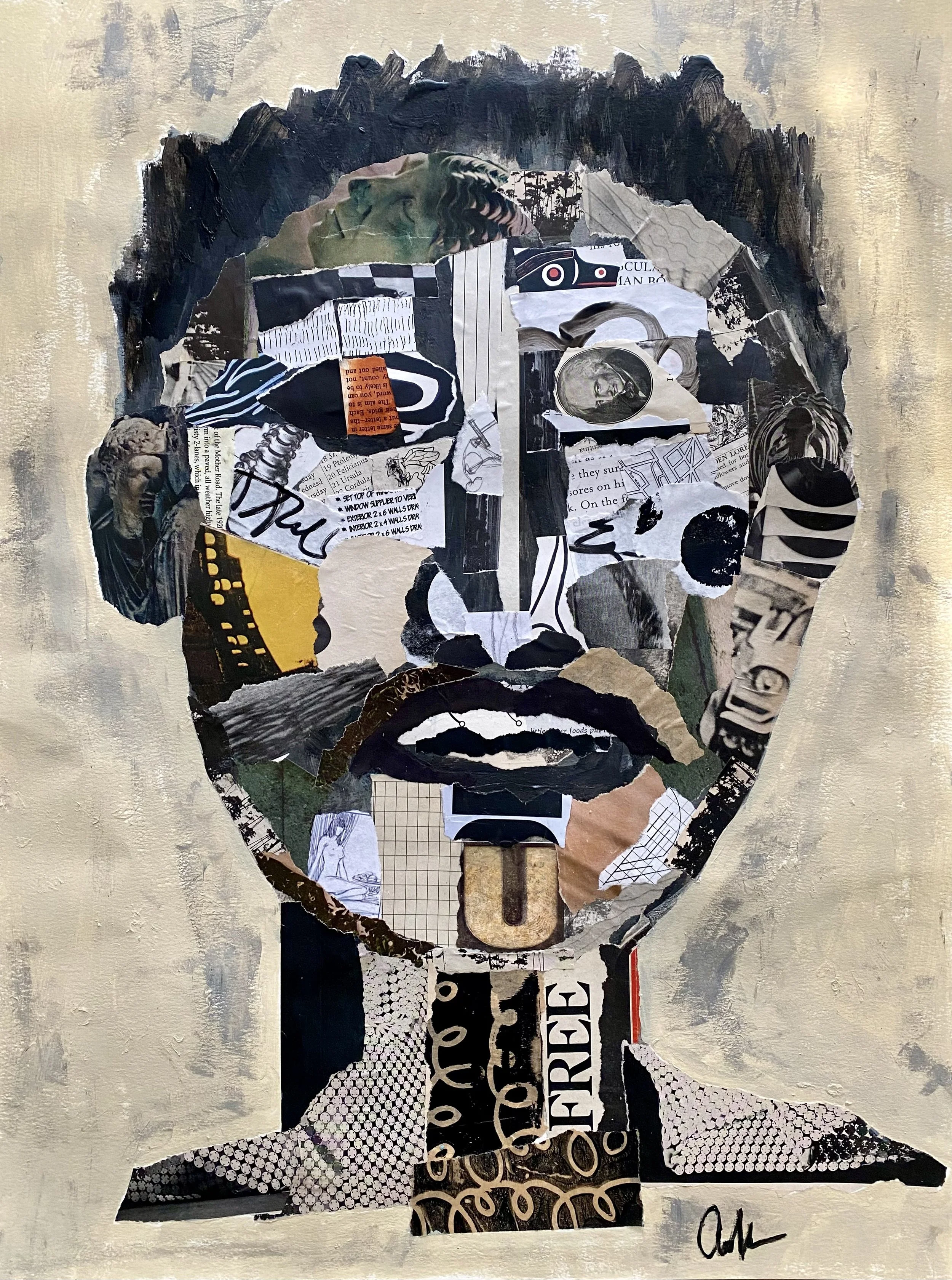 The Muse
24”x18” mixed media on watercolor paper. 

$250 