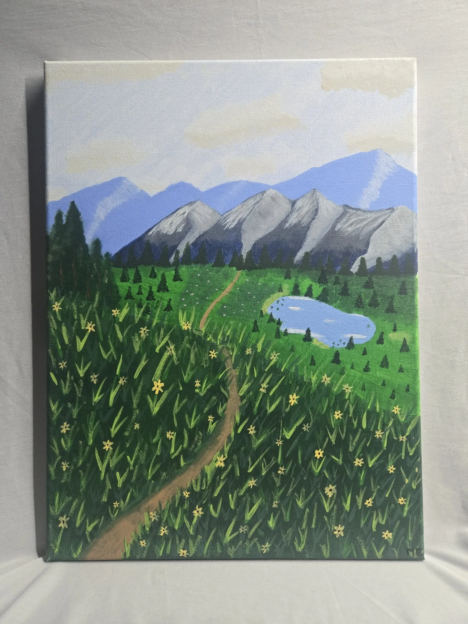 "Bend Beneath the Peaks" Unframed (12in x 16in)