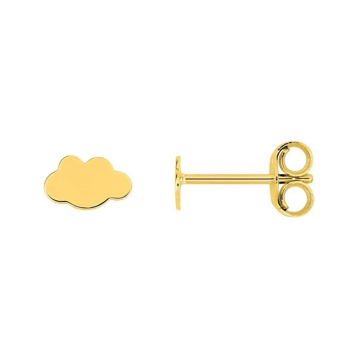 Pendientes Nube en Oro 18K Amarillo