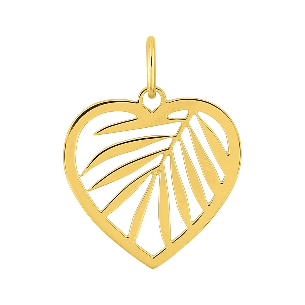 Colgante en Oro Amarillo 18K/750 - Diseño Hoja
