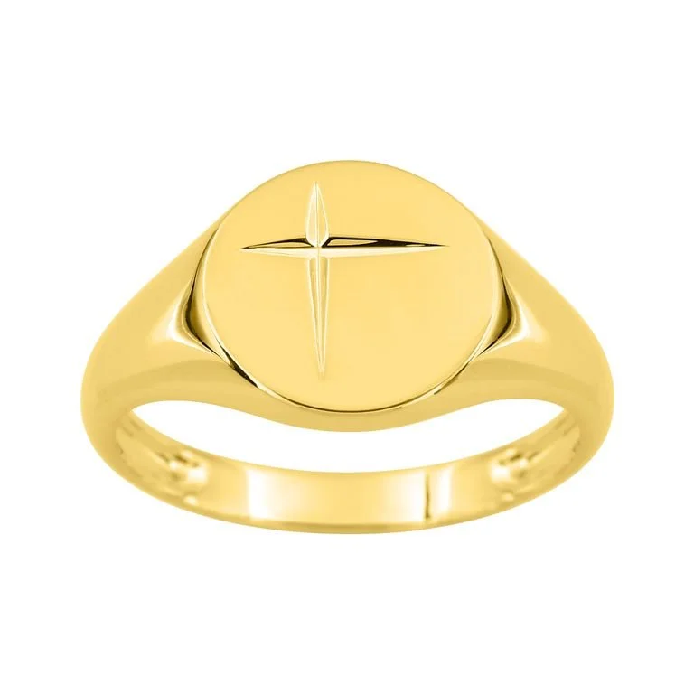 Sello dos letras en Oro Amarillo 18k/750