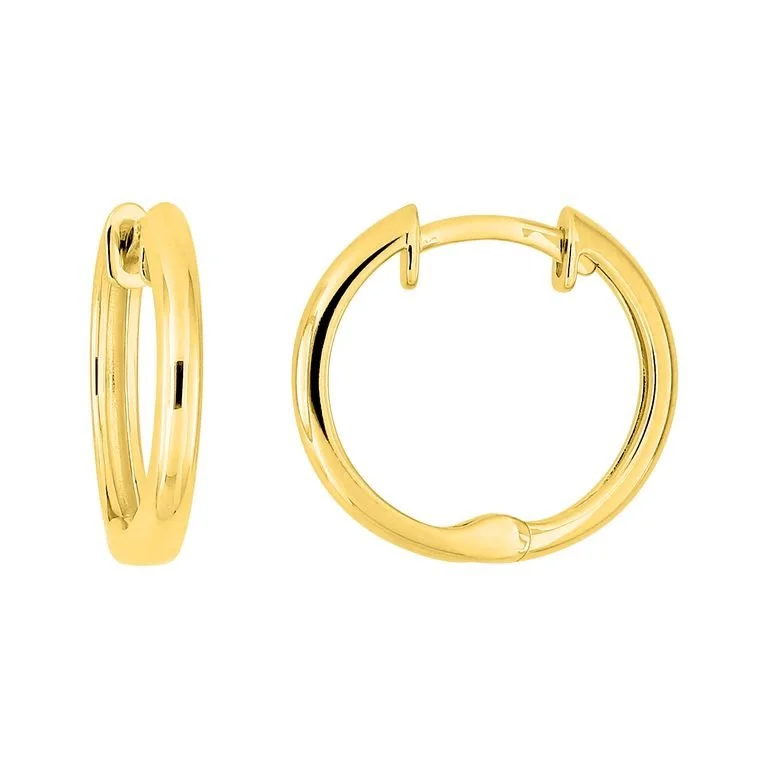 Pendientes de aro en oro amarillo 18k/750