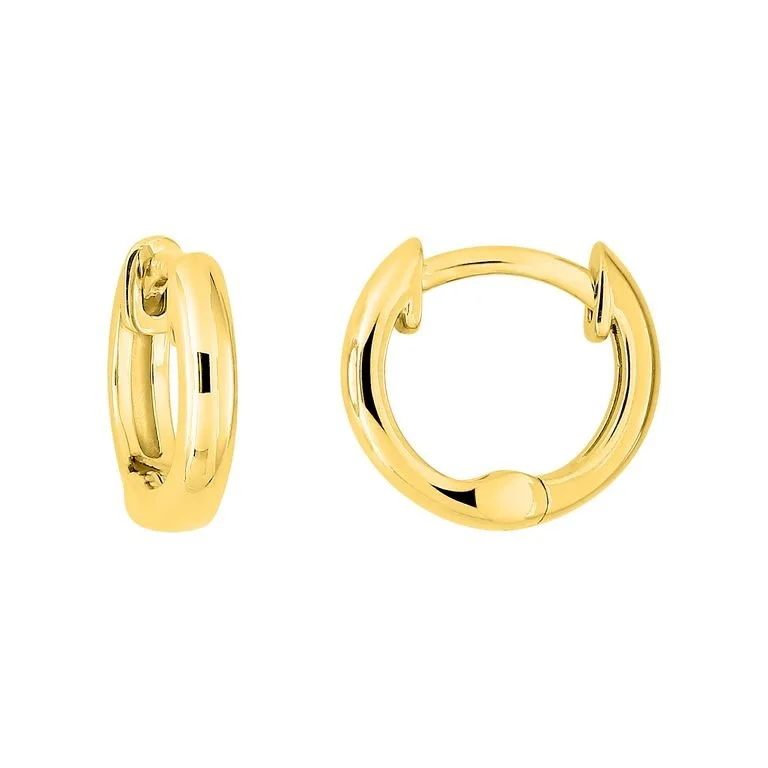 Pendiente de aro pequeño en oro 18k/750 o 9K/375