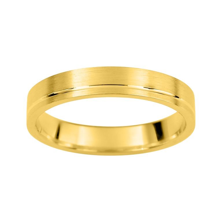 Alianza de boda en oro amarillo 18k/750