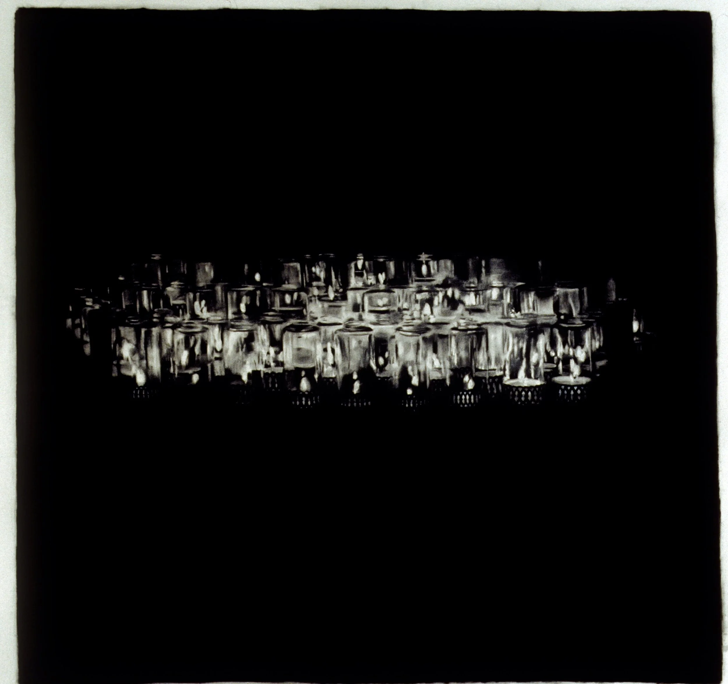 Votives, 1999, charcoal on paper, 57" x 58"