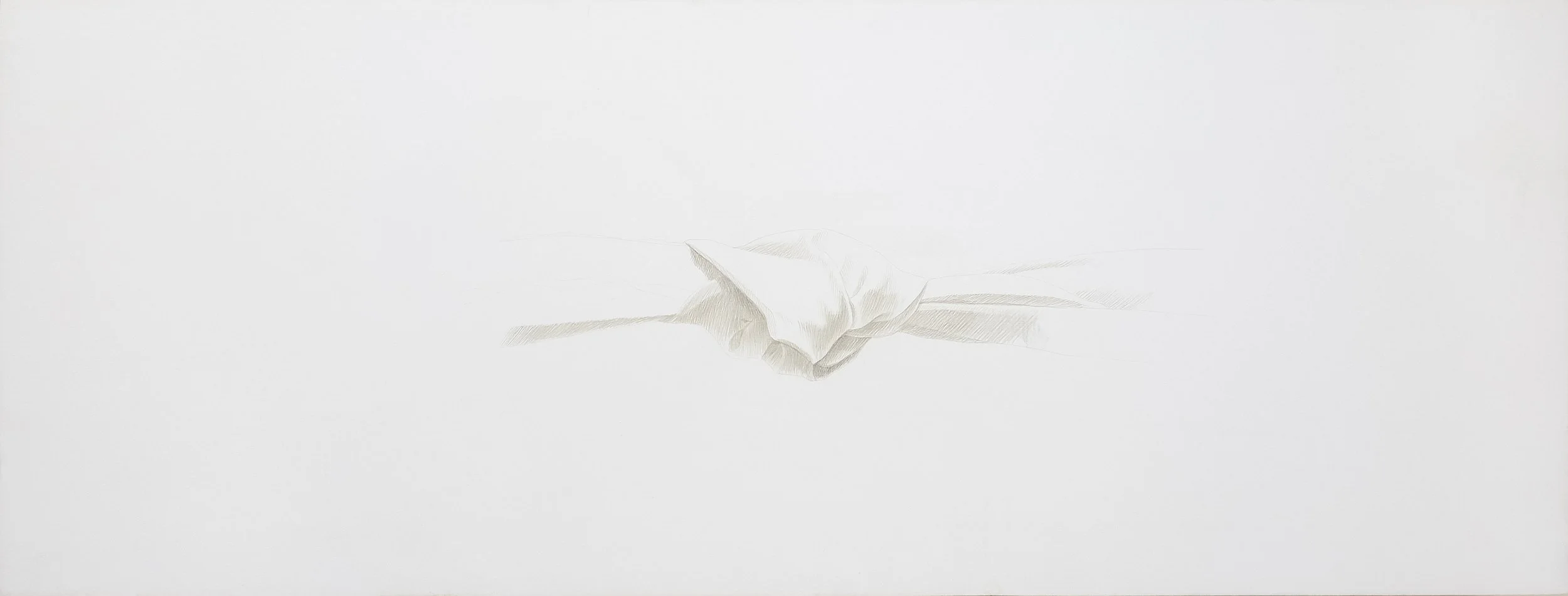 Knot #29, 1994, silverpoint on panel, 6" x 16"