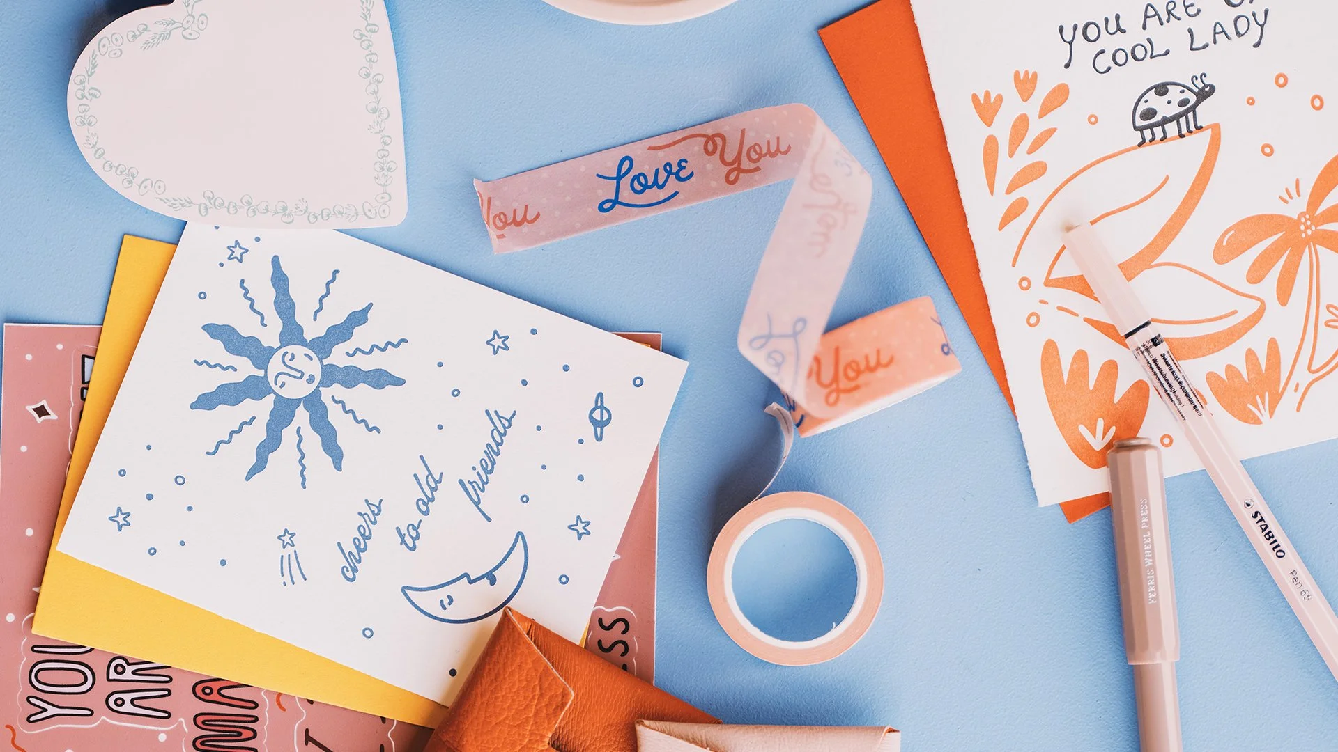Photoshoot for Stationery Store, Ink Paper Crafts art direction by Gabrielle de Fontanes