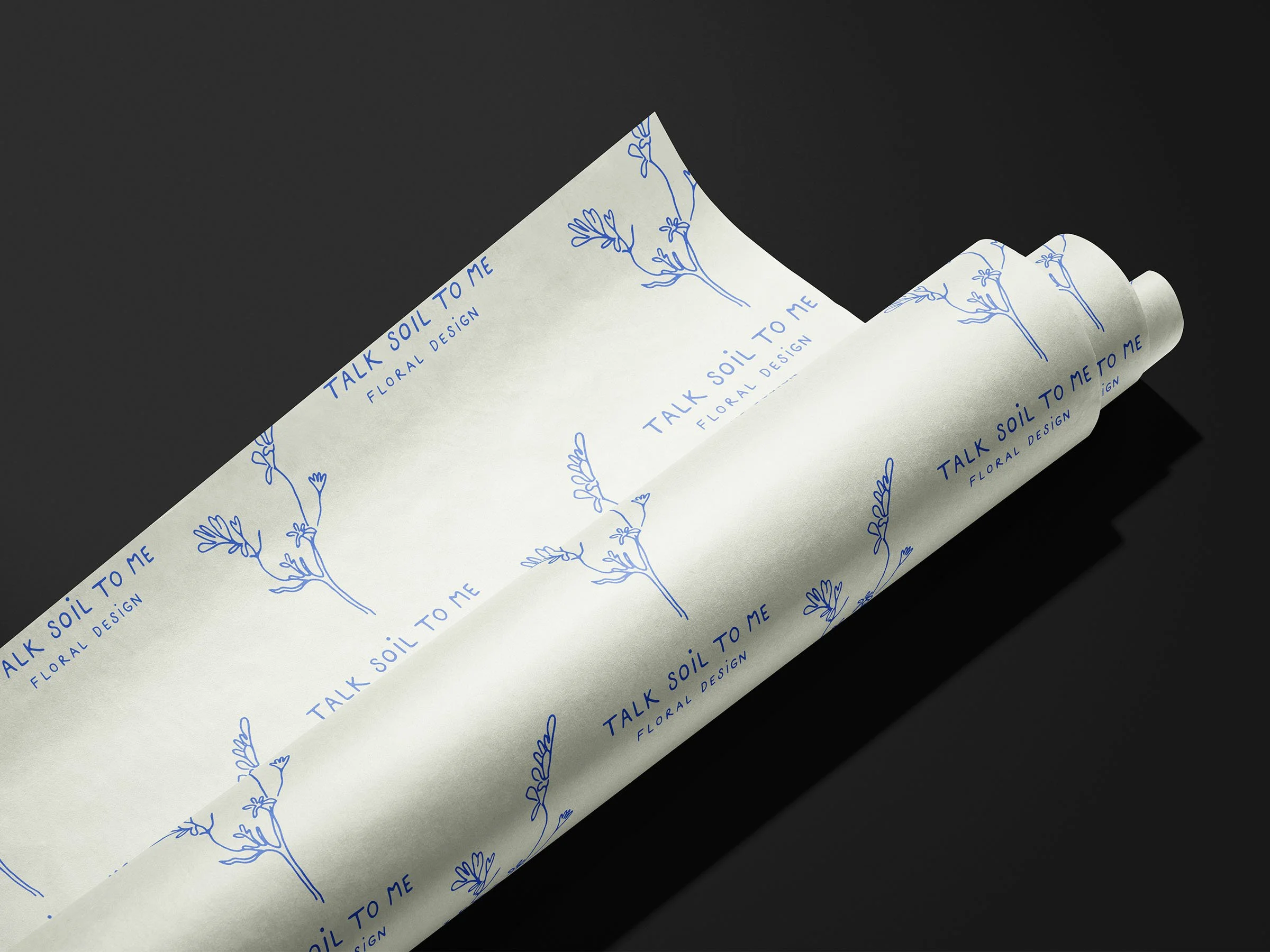Brand collateral design for environmentally conscious florist, hand-drawn and organic