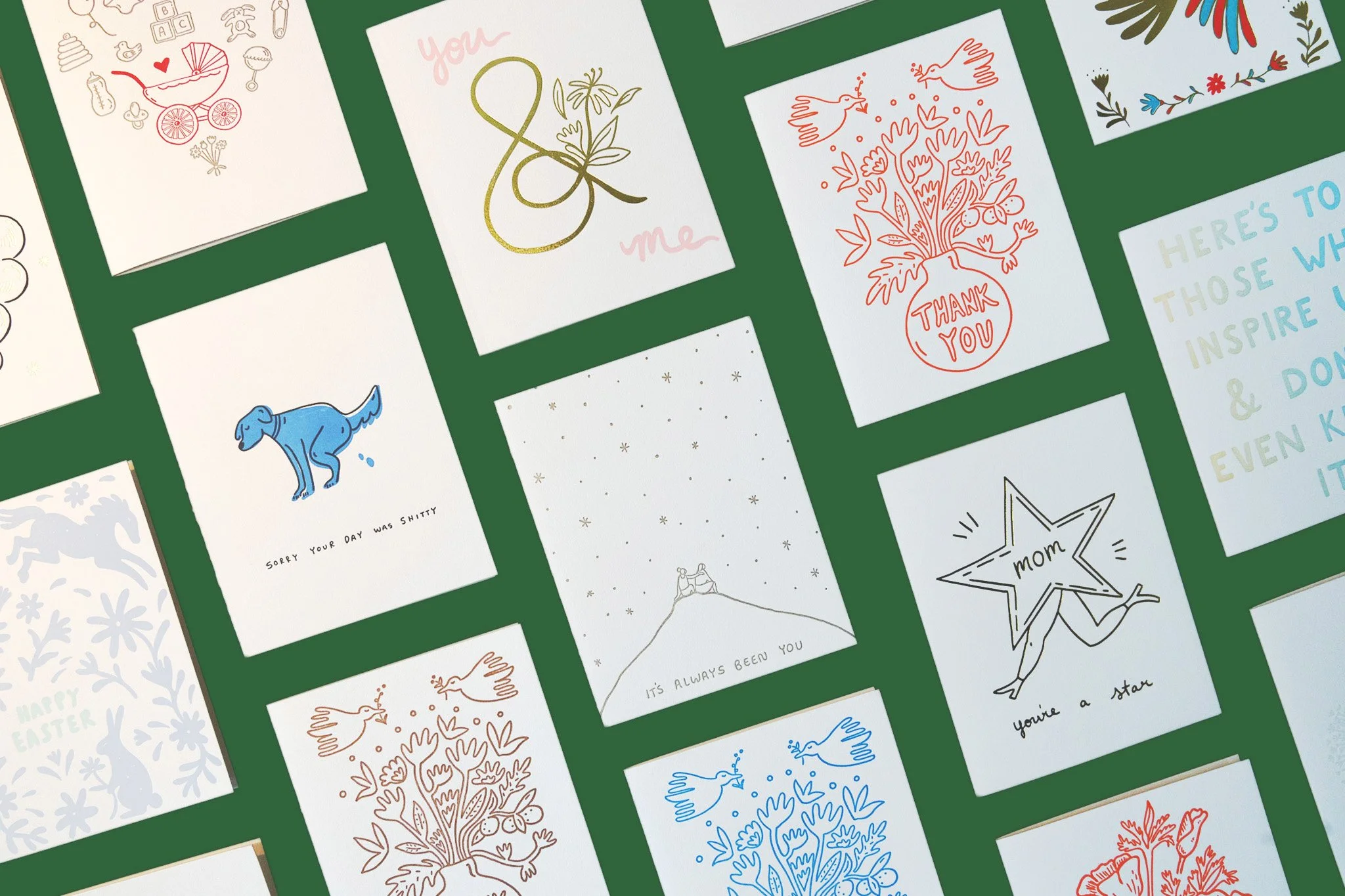 Greeting card and paper goods design for Ink.Paper.Crafts